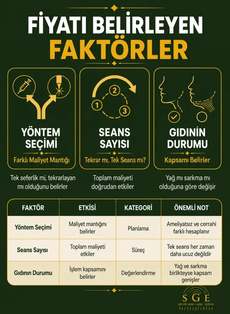 Gıdı Estetiği fiyat faktörleri