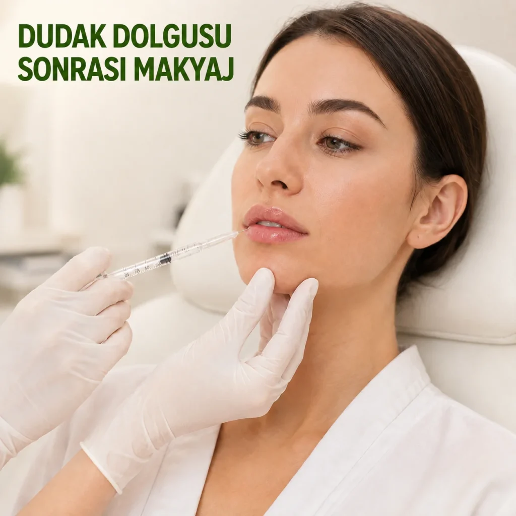 Dudak dolgusu sonrası makyaj