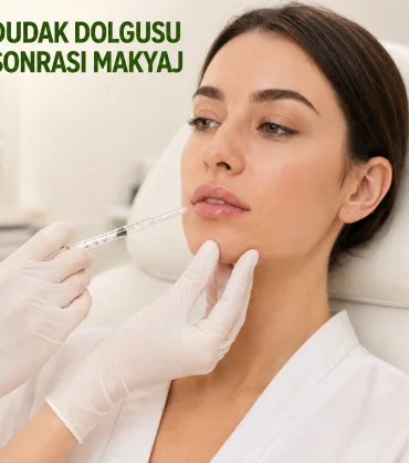 Dudak dolgusu sonrası makyaj