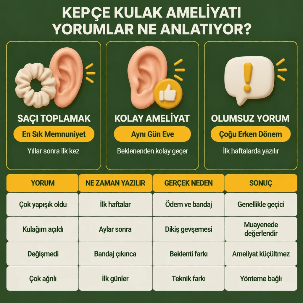 kepçe kulak ameliyatı olanların yorumları