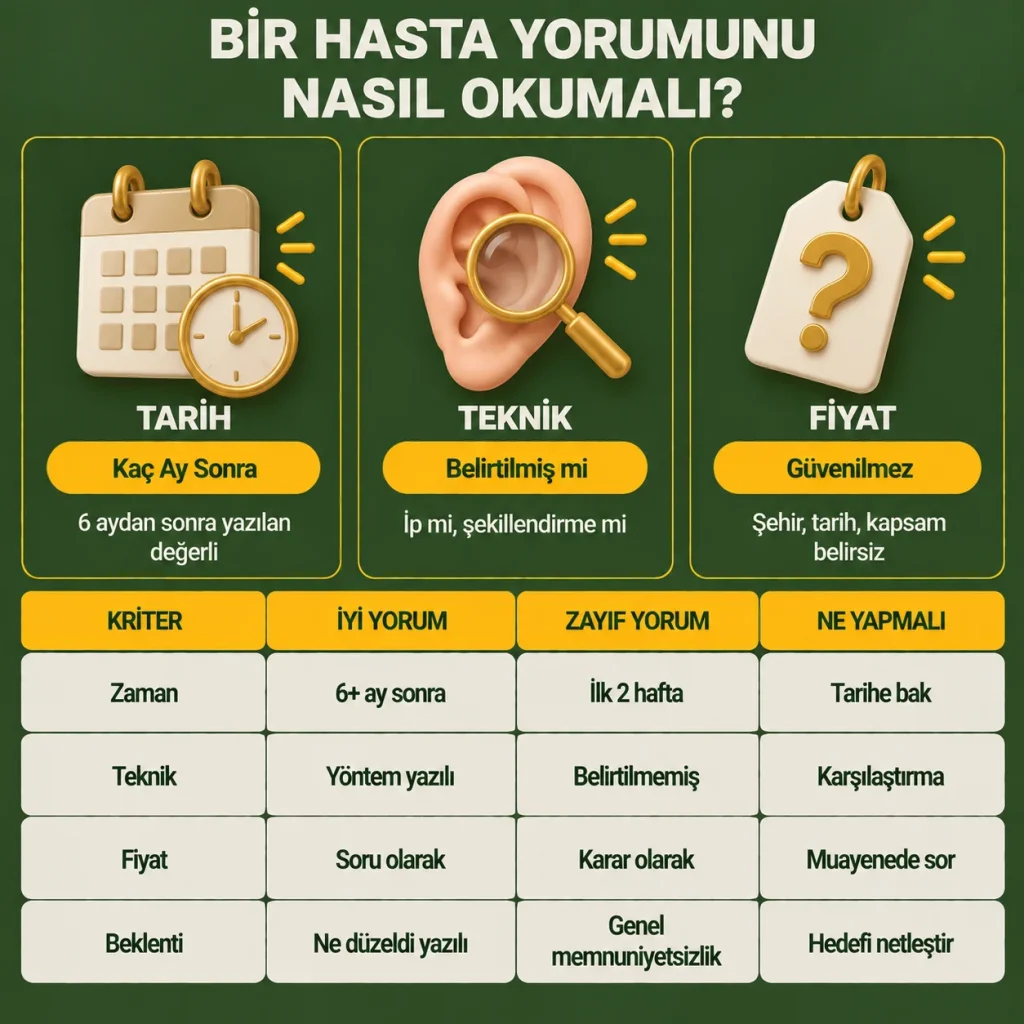 kepçe kulak ameliyatı yorumlar