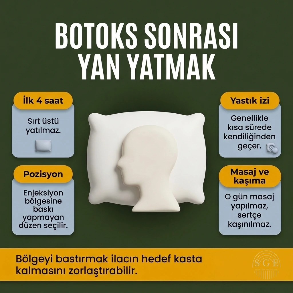 botoks sonrası yan yatmak
