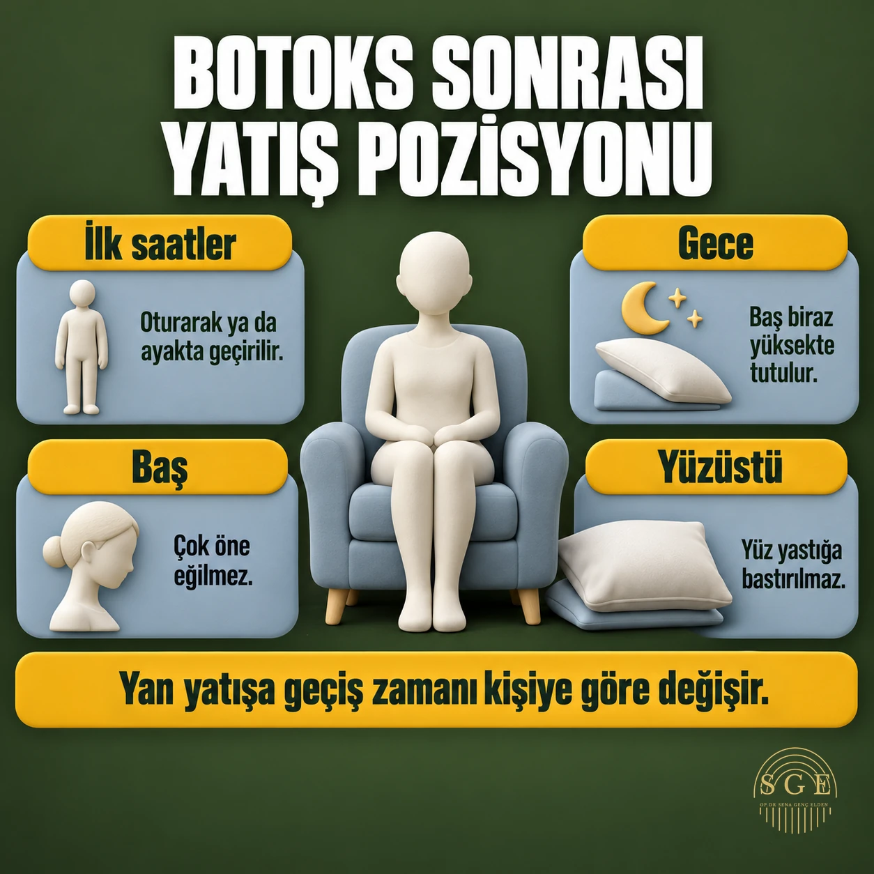 botoks sonrası yatış pozisyonu