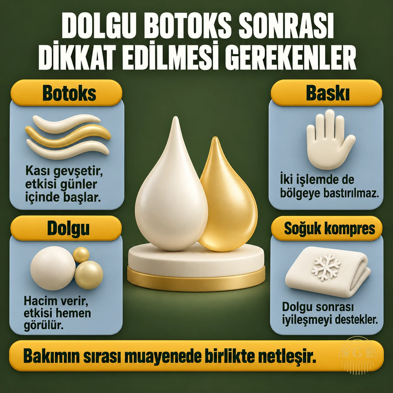 dolgu botoks sonrası dikkat edilmesi gerekenler
